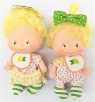 (DE) Vtg Strawberry Shortcake Baby Dolls. 4in