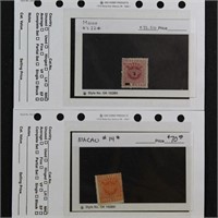 Macao Stamps on dealer cards, $20 and up,CV $1000+