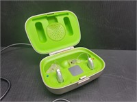 Rechargable Phonak Hearing Aids in Case