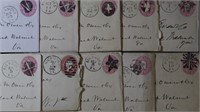 US Stamps 1880s Fancy Cancels Richmond group of Po