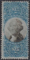 US Stamps #R121 Used with cut cancel, CV $325