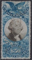 US Stamps #R131 Used with light manuscript,CV $900