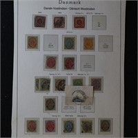 Denmark Stamps 1876-1915 group, total CV $3400