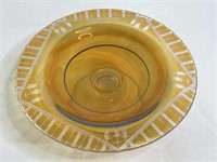 Marigold Etched 7 1/2” Mint Dish Carnival Glass?