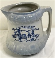 Brush McCoy Stoneware Pitcher(Damaged) 7”