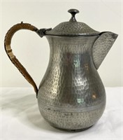 Sheffield Craftsman Pewter Hammered Pitcher 7”