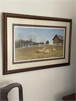 John Furches Print “Long Day”  Framed and Matted