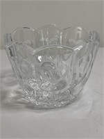 Crystal Candy Dish with Scalloped edge and Heart