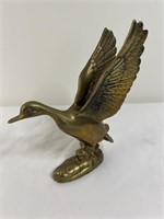 Vintage brass duck figurine