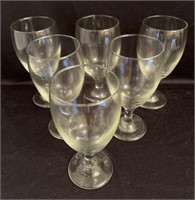 (6) Water goblets 7”