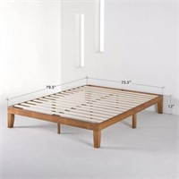 Mellow King 12" Platform Bed, Naturalista Classic