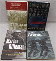 C7) 4 Military War History Books Vietnam Marines