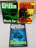 C7) 3 W.E.B Griffin Books Military Spy Fiction HC