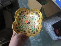 ENAMELED BRASS BOWL