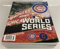 (D) Chicago cubs World Series programs 2016 x4