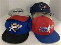 (D) vintage sports hats 10 total