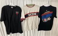 (D) vintage Chicago shirts various sizes