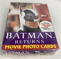 (T) Batman returns 1991 sealed wax trading cards