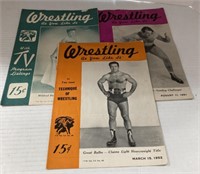(S) wrestling magazines 1950,51,52