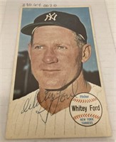 (S) 1964 whitey ford giants signed card psa