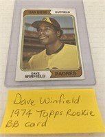 (S) Dave Winfield 1974 Topps rookie card no 456