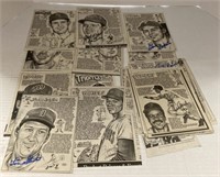 (S) newspapers ads signed baseball players 21