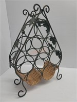 Metal Wire Grapevine 8 Bottle Wine Rack