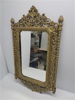 Vintage Ornate Gold Toned Plastic Framed Mirror