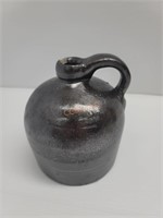 Antique Primitive Small 8" Brown Stoneware Jug