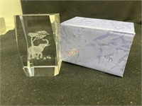 Crystal Clear Elephant Glass Model