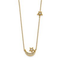 14k Gold & Diamond Celestial Necklace