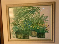 Signed Plants Print