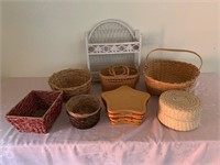 Longaberger Basket & Other Wicker Baskets