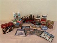 Christmas Music Box, Candles, Ornaments, Spray ++