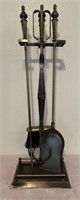 Vintage Fireplace Tool Set & Stand