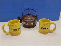 Best ever Kookie Kettle and Cheerios cereal mugs