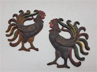 Cast iron MCM rooster set