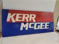 Vintage KERR McGEE Metal Gas Station& Oil Sign 48