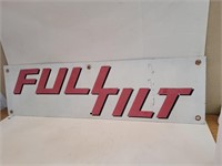 FULL TILT Brewery Beer Metal Sign 50 x 14" h