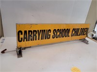 Fold Down  Carrying SCHOOL CHILDREN Sign 11 x35