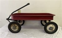 Vintage Childrens Metal Wagon on Wheels