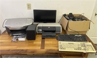 Dell Monitor, 2 Printers, Keyboards, & More
