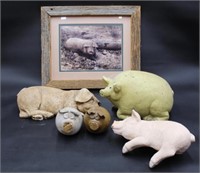 Pig Figurines & Print