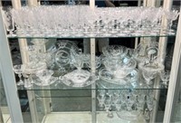 Tiffin Franciscan Fuchsia Crystal Set w/ 105 Pcs.