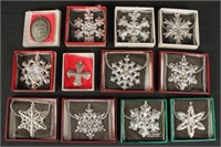 Twelve Sterling Silver Ornaments, Gorham Etc.