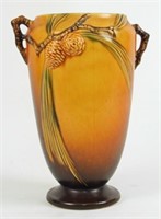 Roseville Brown Pinecone Vase 709-10