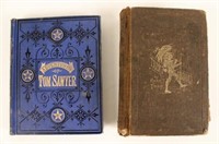 Two Mark Twain Books "A Tramp Abroad" & Tom Sawyer