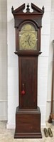 Thomas Napier Tall Case Mahogany Clock C. 1800
