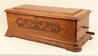 Jacot's 1886 Carved Oak Swiss Music Box