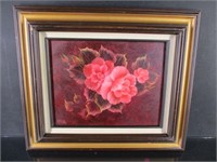 Pink flower painting